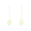 Boucles D'oreilles Pendantes Isabella Or Jaune