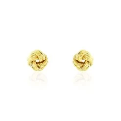Boucles D'oreilles Puces Or Jaune Guermana