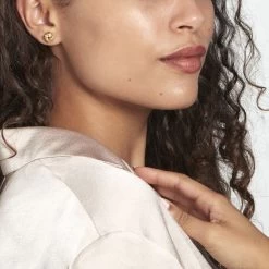 Boucles D'oreilles Puces Or Jaune Guermana -Bijouterie primée. B3OFJW00G7 model0