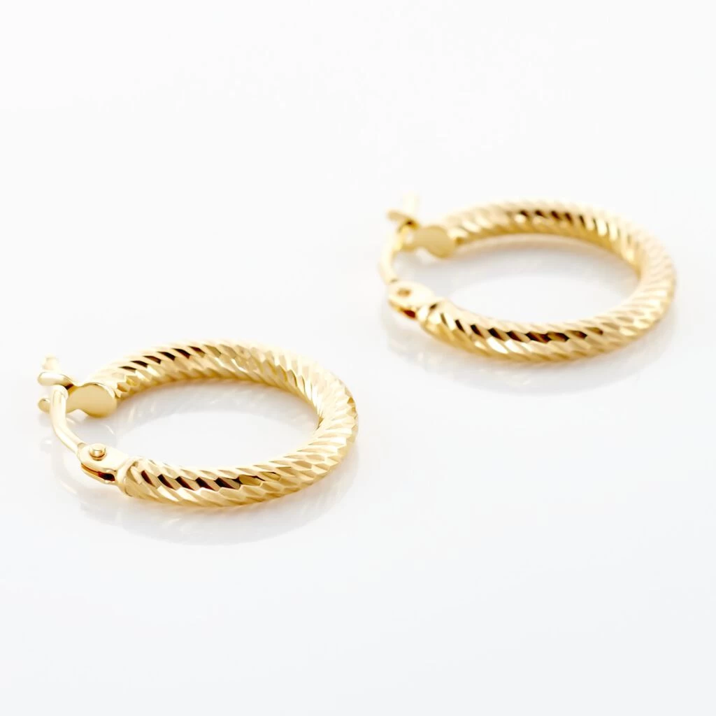 Créoles Merraine Or Jaune 5 Créoles Merraine Or Jaune – Image 3