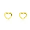 Boucles D'oreilles Puces Anne-maudae Coeurs Or Jaune -Bijouterie primée. B3OFJW0680 master