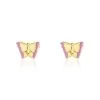 Boucles D'oreilles Puces Bartholomée Papillon Or Jaune -Bijouterie primée. B3OFJWS008 master