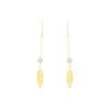 Boucles D'oreilles Pendantes Powoo Or Jaune Strass -Bijouterie primée. B3OFJXW209 master