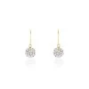 Boucles D'oreilles Pendantes Or Jaune Fidelia Cristal -Bijouterie primée. B3OFJXW211 master