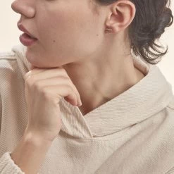 Boucles D'oreilles Pendantes Dahina Or Jaune Oxyde De Zirconium -Bijouterie primée. B3OFJZW136 model0