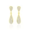 Boucles D'oreilles Pendantes Reiko Or Jaune Oxyde De Zirconium -Bijouterie primée. B3OFJZW459 master