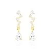 Boucles D'oreilles Pendantes Cegolene Or Jaune Oxyde De Zirconium -Bijouterie primée. B3OFJZW472 master