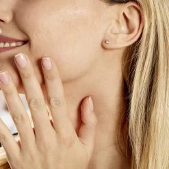 Boucles D'oreilles Puces Daria Coeur Or Jaune Oxyde -Bijouterie primée. B3OFJZW916 model1