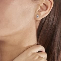 Boucles D'oreilles Puces Or Jaune Katherina Oxyde De Zirconium -Bijouterie primée. B3OFJZW968 model0