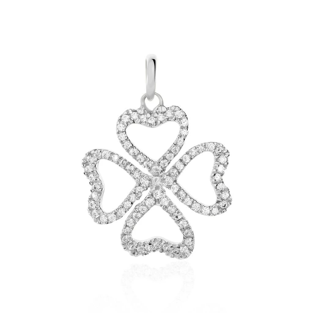 Pendentif Daiki Or Blanc Oxyde De Zirconium 3 Pendentif Daiki Or Blanc Oxyde De Zirconium