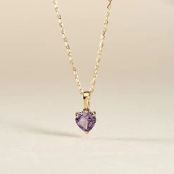 Pendentif Miyah Or Jaune Amethyste -Bijouterie primée. B3PFJYI004 view2