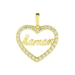 Pendentif Or Jaune Ramouna Oxyde De Zirconium