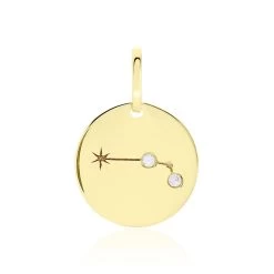 Bijouterie primée. 26 Pendentif Or Jaune Astraea Oxyde De Zirconium