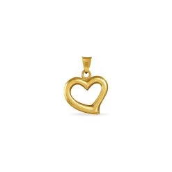 Pendentif Eudocie Coeur Bombe Or Jaune -Bijouterie primée. B3PMJW0160 view2