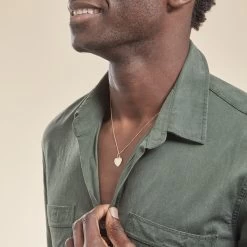 Pendentif Ange Coeur Or Jaune -Bijouterie primée. B3PMJW0209 model3