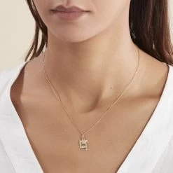 Pendentif Lamie Zodiaque Parchemin Or Jaune -Bijouterie primée. B3PMJW0252 model2