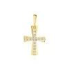 Pendentif Canice Croix Or Jaune Oxyde De Zirconium -Bijouterie primée. B3PMJZW105 master