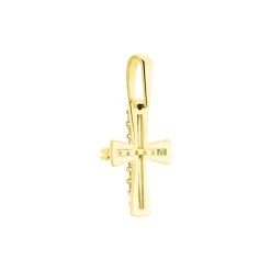 Pendentif Canice Croix Or Jaune Oxyde De Zirconium -Bijouterie primée. B3PMJZW105 view2