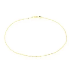 Chaîne De Cheville Maille Singapour Or Jaune