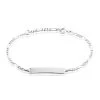 Bracelet Identite Bebe Or Blanc Bartolomee