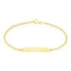 Bracelet Identite Bebe Or Jaune Etheline