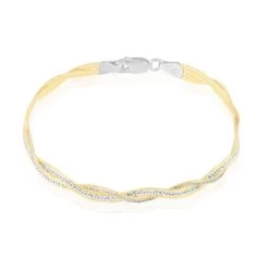 Bracelet Anaiz Argent Bicolore