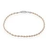 Bracelet Abie Torsade Argent Bicolore -Bijouterie primée. FABF2W0622 master