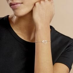 Bracelet Cosima Argent Blanc -Bijouterie primée. FABFBW004K model0