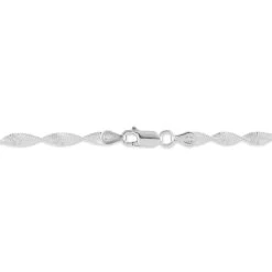 Bracelet Ciana Torsade Diamante Argent Blanc -Bijouterie primée. FABFBW00H1 view2