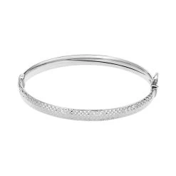 Bracelet Jonc Esmee Argent Blanc