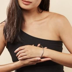 Bracelet Jonc Tabata Argent Blanc 8 Bracelet Jonc Tabata Argent Blanc -Bijouterie primée. FABFBW010A model0