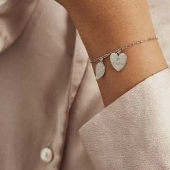 Bracelet Argent Blanc Laios -Bijouterie primée. FABFBW014V model1