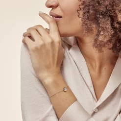 Bracelet Argent Tancrede Oxydes De Zirconium -Bijouterie primée. FABFBW01A6 model0