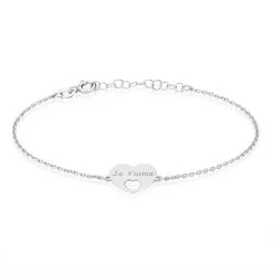 Bracelet Argent Blanc Aditya