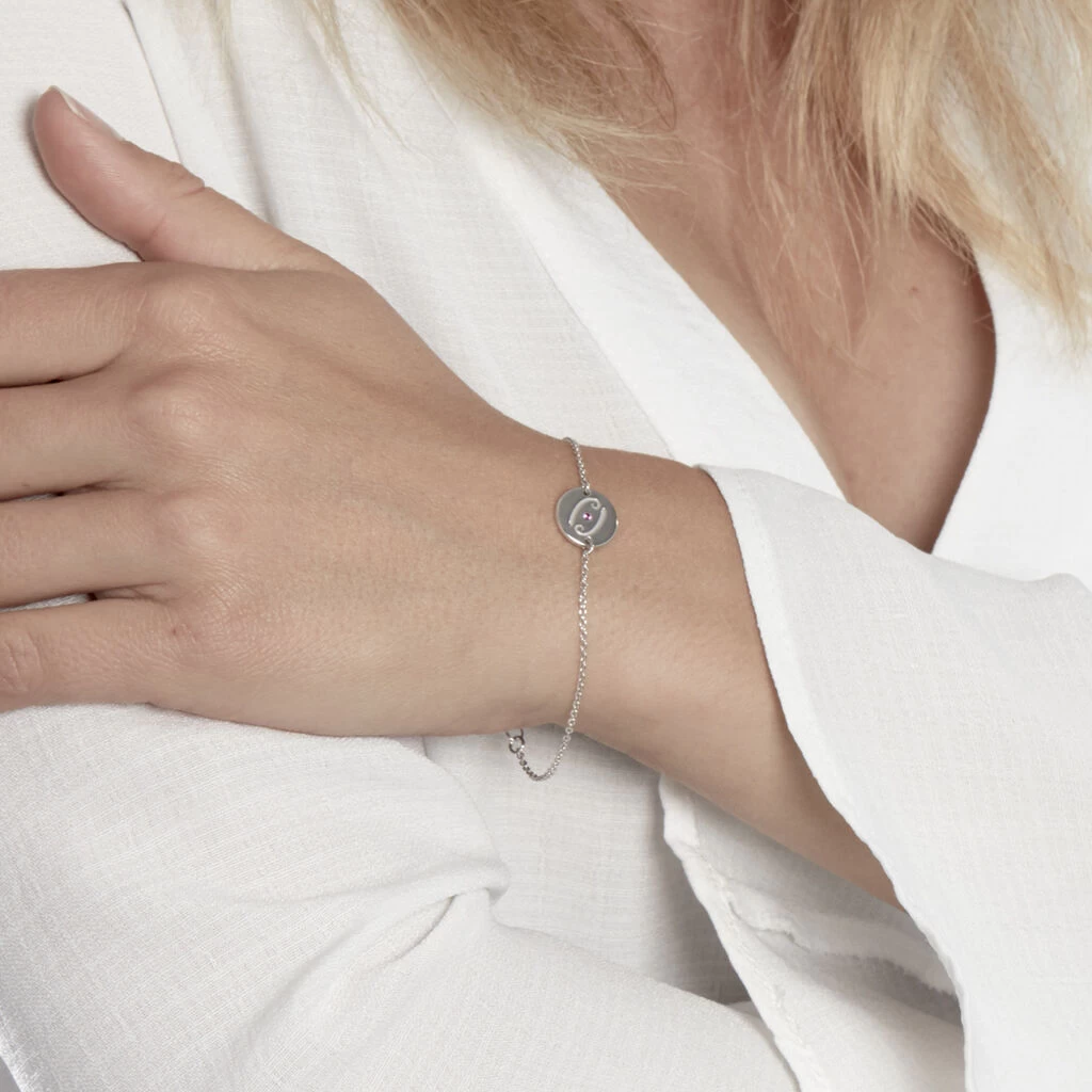 Bracelet Bangkok Argent Blanc Oxyde De Zirconium 6 Bracelet Bangkok Argent Blanc Oxyde De Zirconium – Image 4