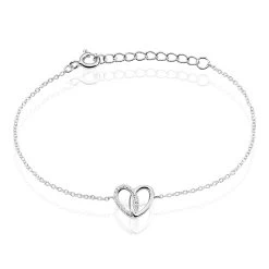 Bracelet Guilia Argent Blanc Oxyde De Zirconium