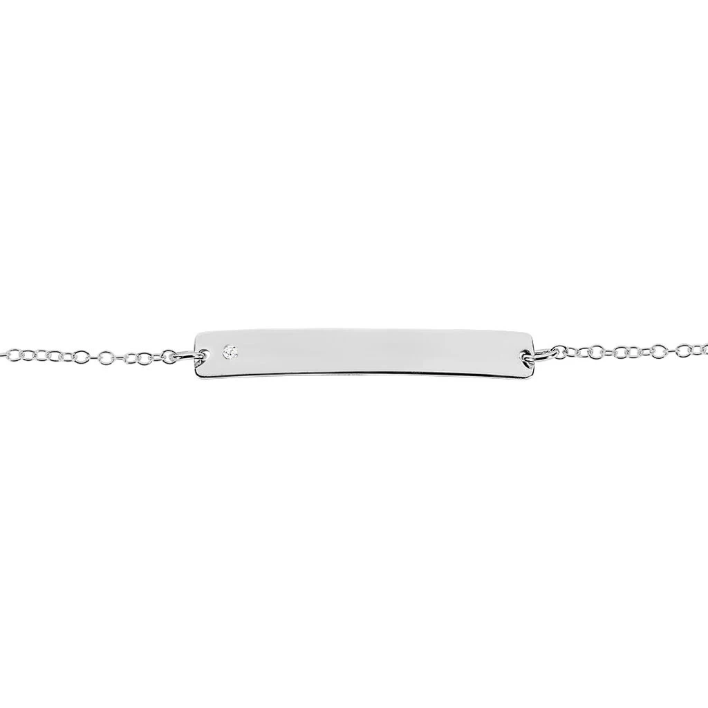 Bracelet Suzeanne Argent Blanc Oxyde De Zirconium 4 Bracelet Suzeanne Argent Blanc Oxyde De Zirconium – Image 2