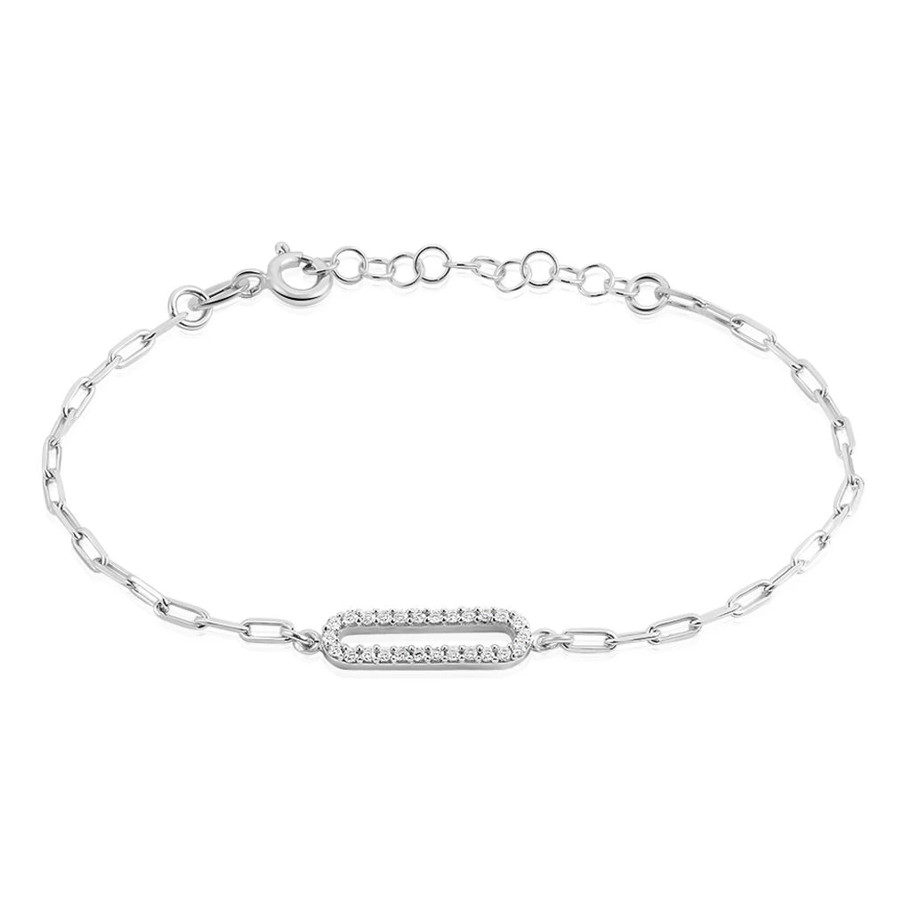 Bracelet Isabel Argent Blanc Oxyde De Zirconium 3 Bracelet Isabel Argent Blanc Oxyde De Zirconium