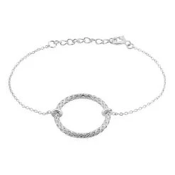 Bracelet Sowa Argent Blanc Oxyde De Zirconium
