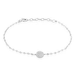 Bracelet Argent Blanc Varinia Oxydes De Zirconium
