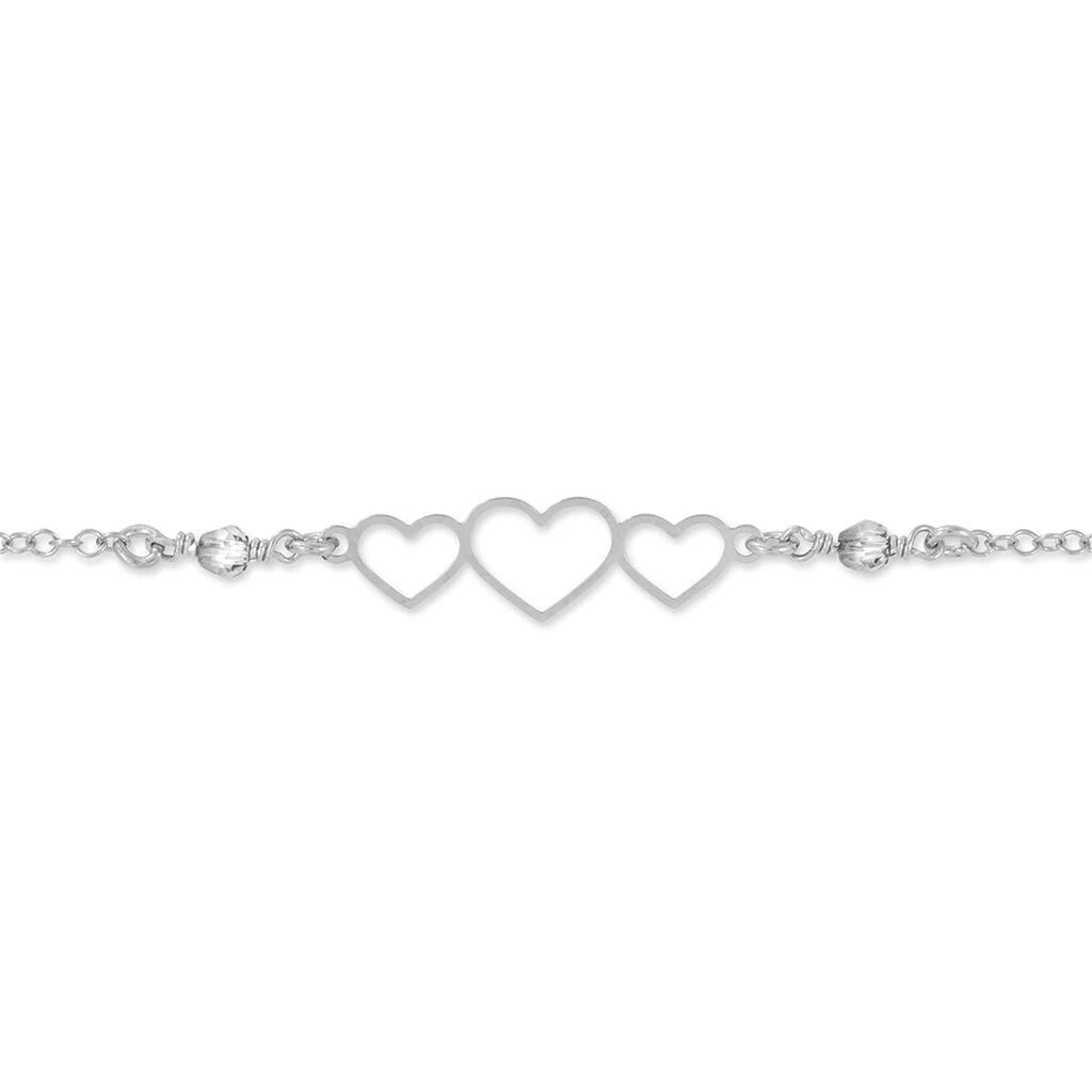 Bracelet Love Love Argent Blanc Oxyde De Zirconium 4 Bracelet Love Love Argent Blanc Oxyde De Zirconium – Image 2