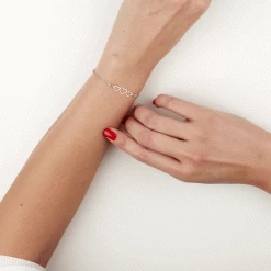 Bracelet Love Love Argent Blanc Oxyde De Zirconium 8 Bracelet Love Love Argent Blanc Oxyde De Zirconium -Bijouterie primée. FABFBZW467 view2