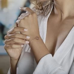 Bracelet Ombelline Argent Rose 9 Bracelet Ombelline Argent Rose -Bijouterie primée. FABFRW0098 model1