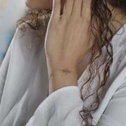 Bracelet Maharaja Argent Rose 9 Bracelet Maharaja Argent Rose -Bijouterie primée. FABFRW0108 model1