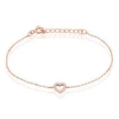 Bracelet Phanie Argent Rose Oxyde De Zirconium