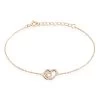 Bracelet Donatiane Argent Rose Oxyde De Zirconium