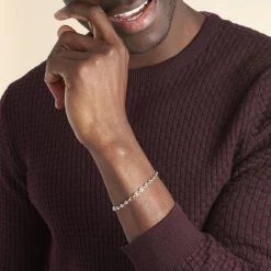 Bracelet Carrus Argent Blanc 10 Bracelet Carrus Argent Blanc -Bijouterie primée. FABHBW0293 model0