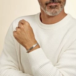 Bracelet Identite Argent Giani -Bijouterie primée. FABHBWN002 model0