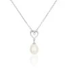 Collier Miley Argent Blanc Perle De Culture