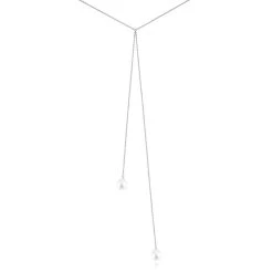 Collier De Dos Indigo Argent Perle De Culture